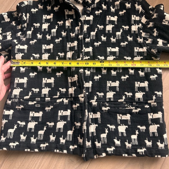 Vintage woven llama jacket Size Small - Picture 4 of 7